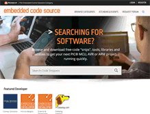 Tablet Screenshot of embeddedcodesource.com
